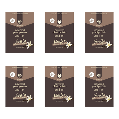 On-the-Go Plant Protein Sachets | Single Servings (6, 12, 18 Packs) - Wishfit Wellness