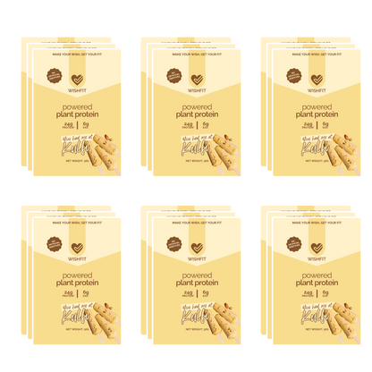 On-the-Go Plant Protein Sachets | Single Servings (6, 12, 18 Packs) - Wishfit Wellness
